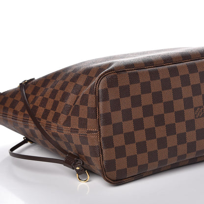 Louis Vuitton Damier Ebene Neo Neverfull MM Rose Ballerine 9 of 11