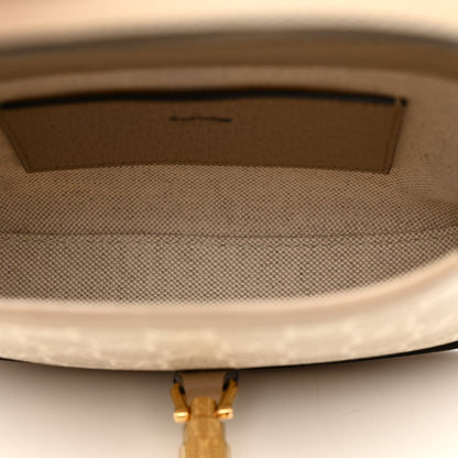 Gucci GG Supreme Monogram Textured Dollar Calfskin Mini Jackie 1961 Hobo Beige Mystic White Oatmeal 5 of 14