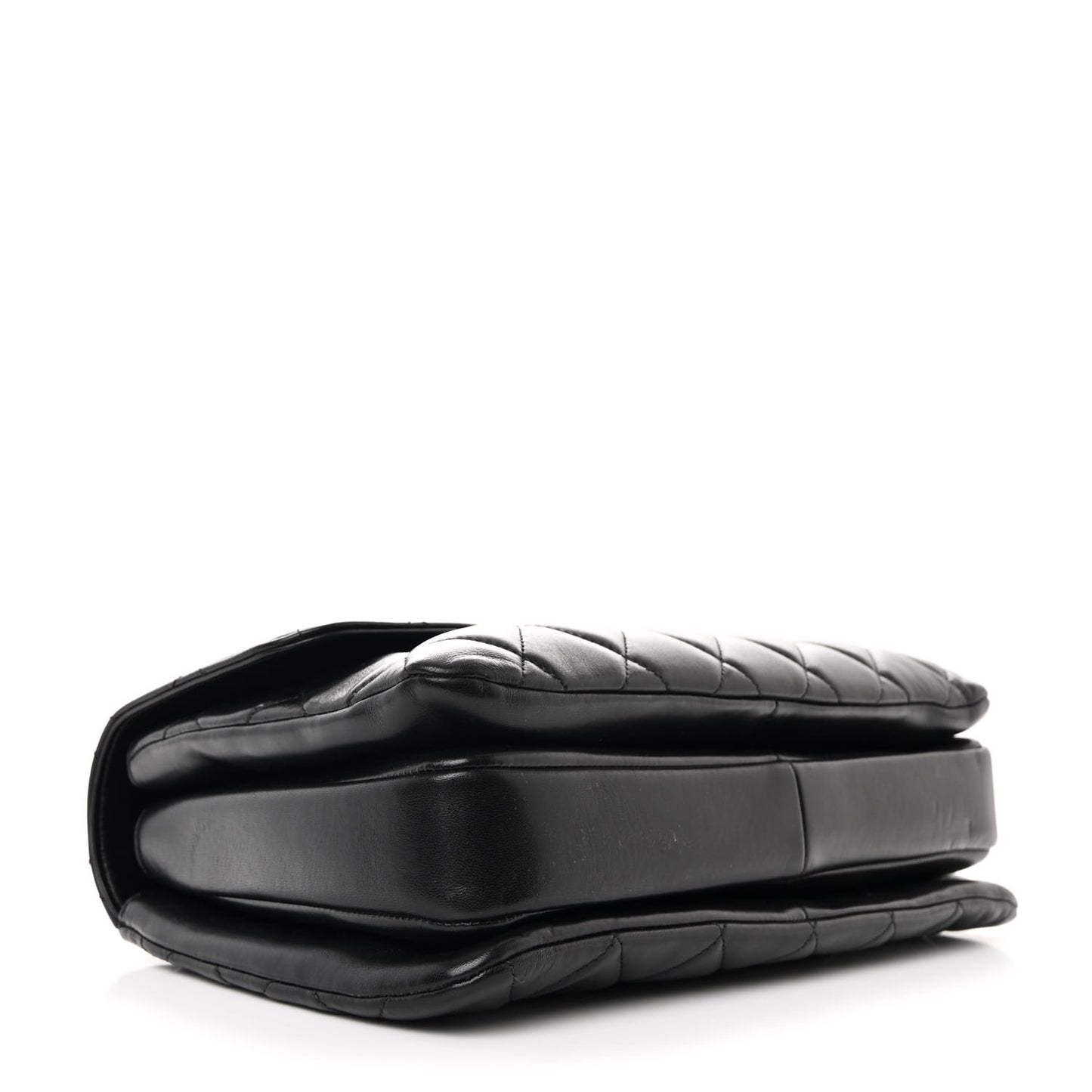 Lambskin Quilted Medium Trendy CC Flap Dual Handle Bag Black