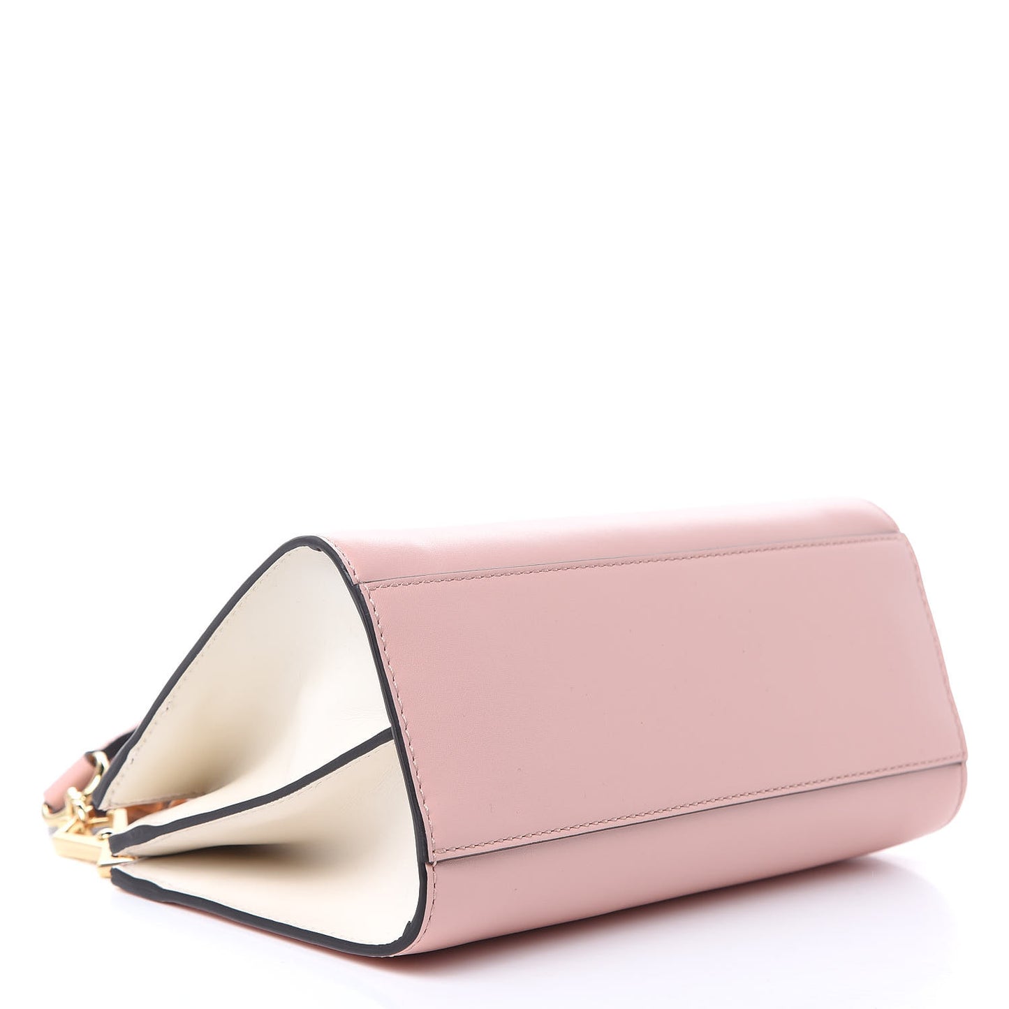 Nappa Bamboo Web Mini Nymphaea Top Handle Bag Perfect Pink Mystic White