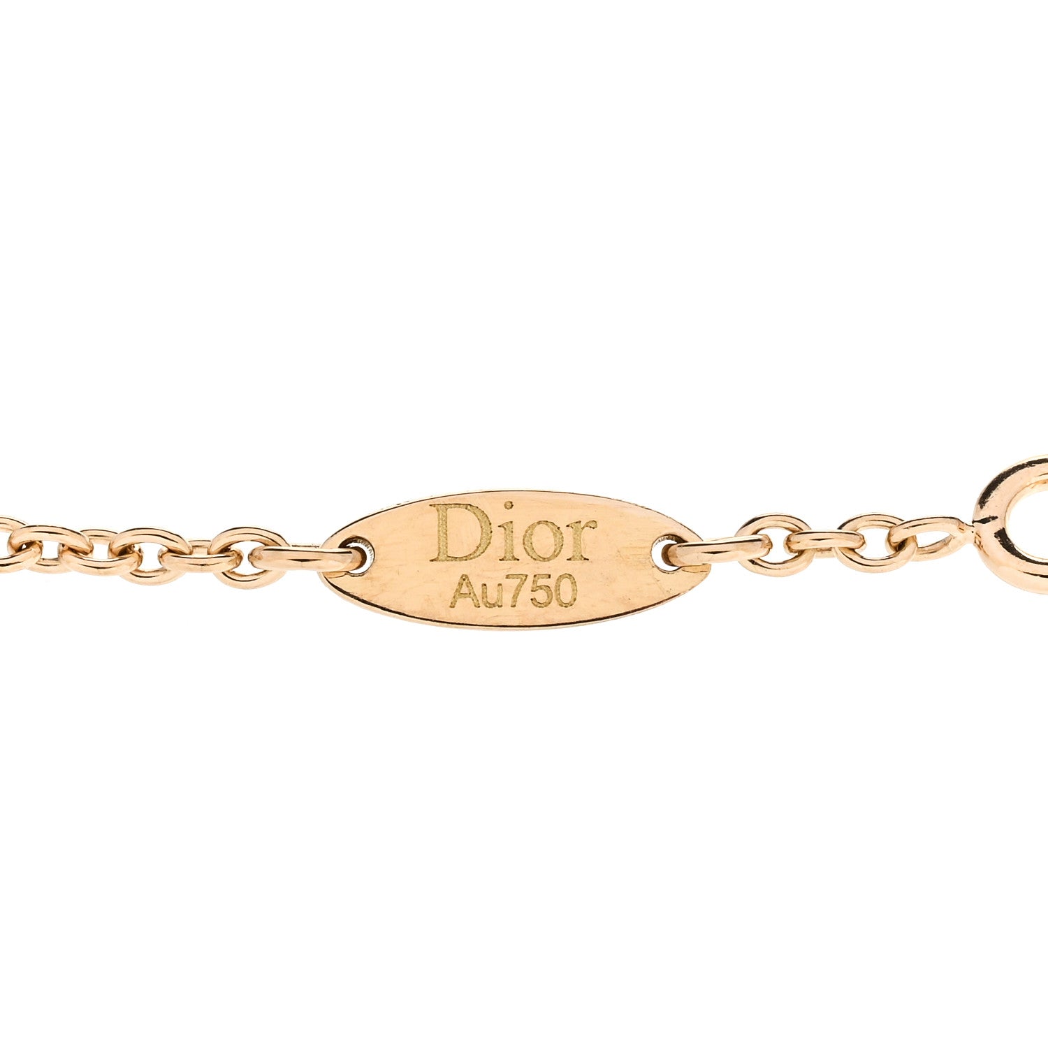 Christian Dior 18K Yellow Gold Emerald Mimirose Bracelet 4 of 4