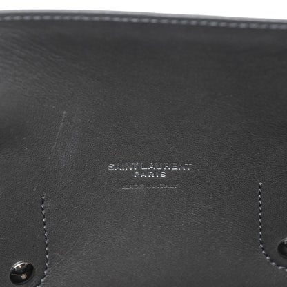 Saint Laurent Calfskin Python Small Sac De Jour Coal Grey Brown 7 of 9