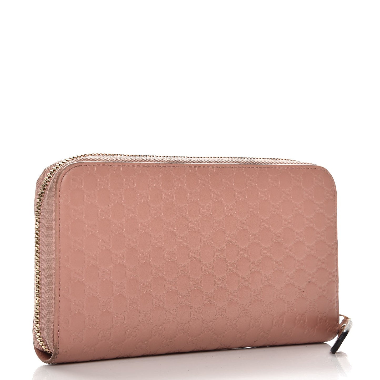 Microguccissima Zip Around Wallet Soft Pink