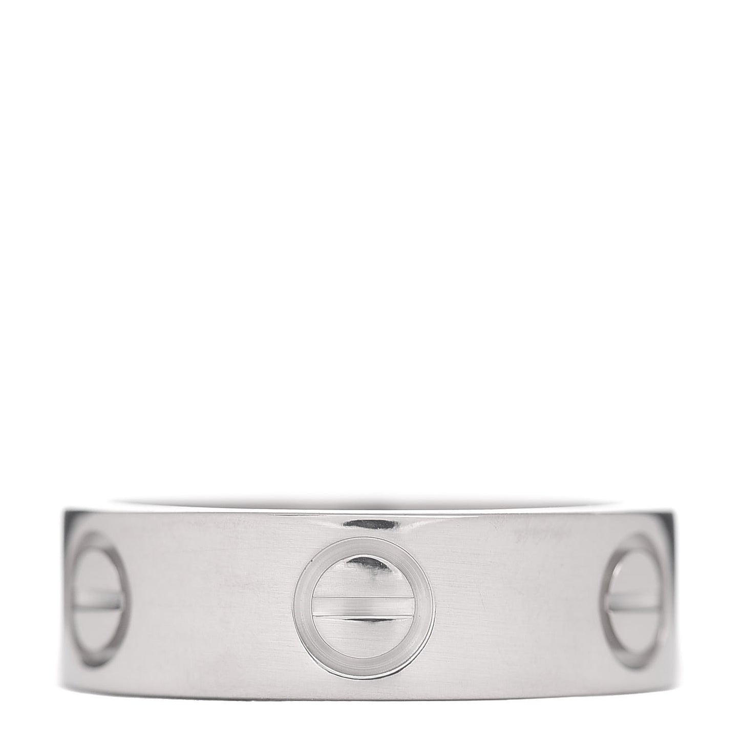 18K White Gold 5.5mm LOVE Ring 49 4.75