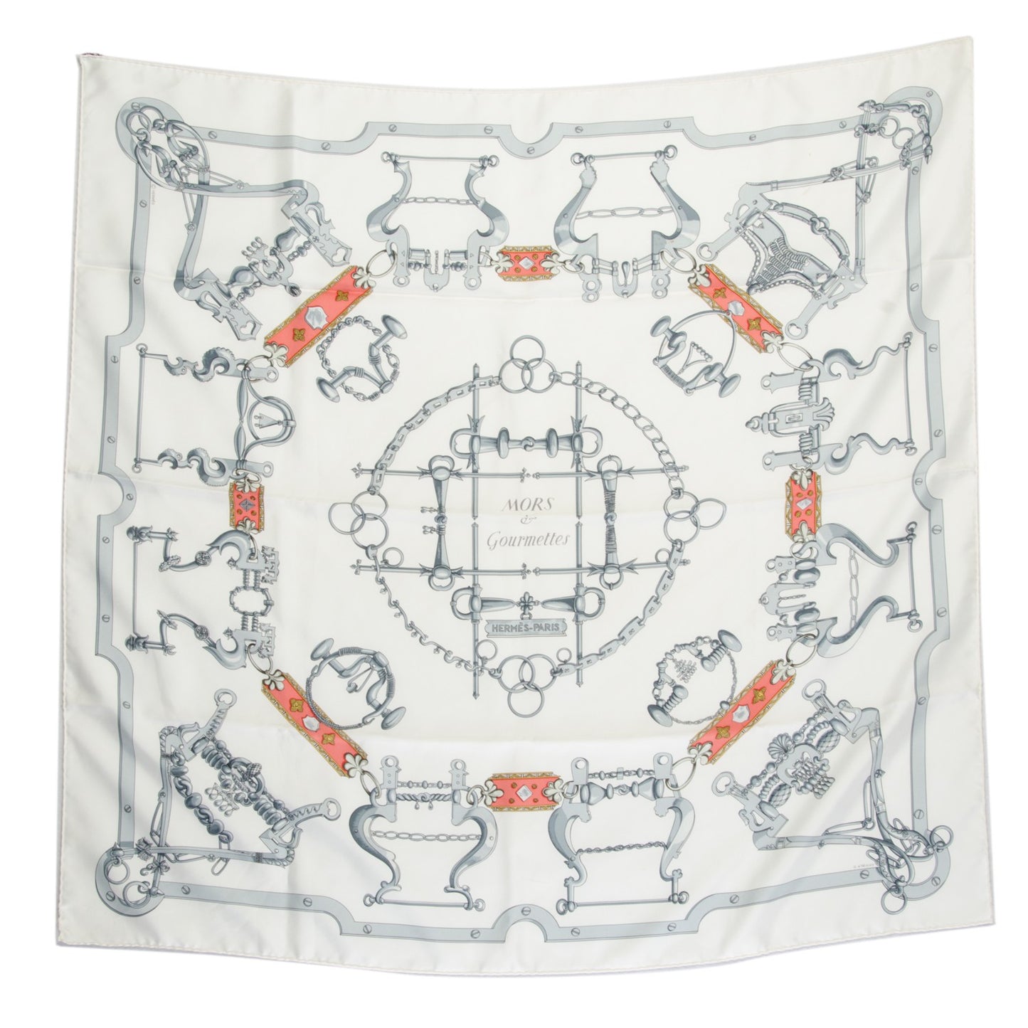 Silk Mors et Gourmettes Scarf 90