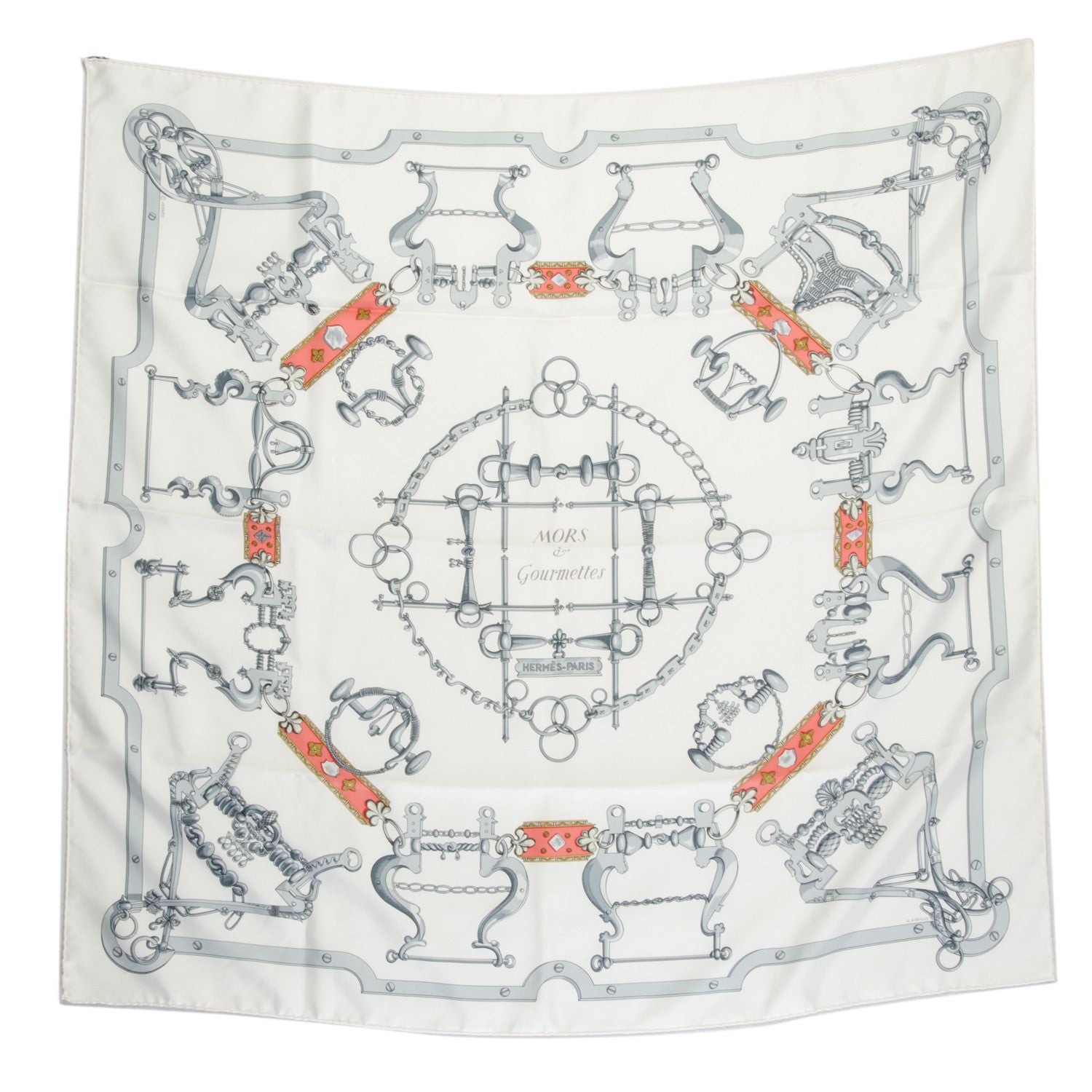 Hermes Silk Mors et Gourmettes Scarf 90 2 of 5