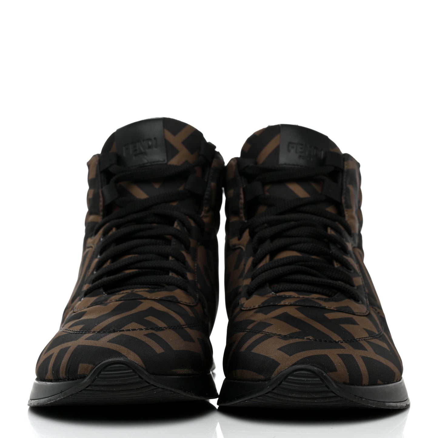 Nylon FF Reloaded High Top Sneakers 38.5 Tobacco Black