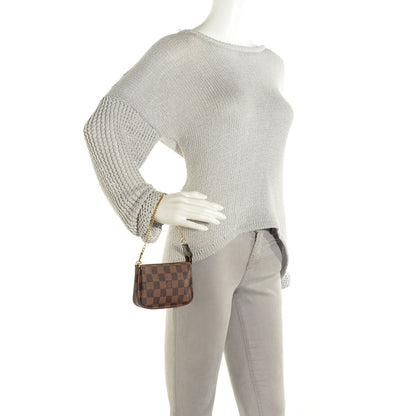 Louis Vuitton Damier Ebene Mini Pochette Accessories 2 of 7