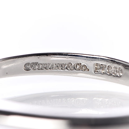 Tiffany Platinum Diamond Blue Sapphire Ring 51 5.75 4 of 4