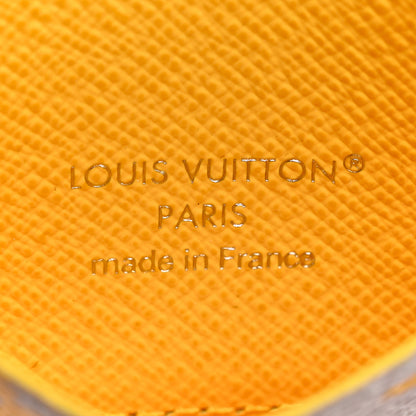 Louis Vuitton Monogram Glow Double Card Holder Gray Yellow 6 of 7