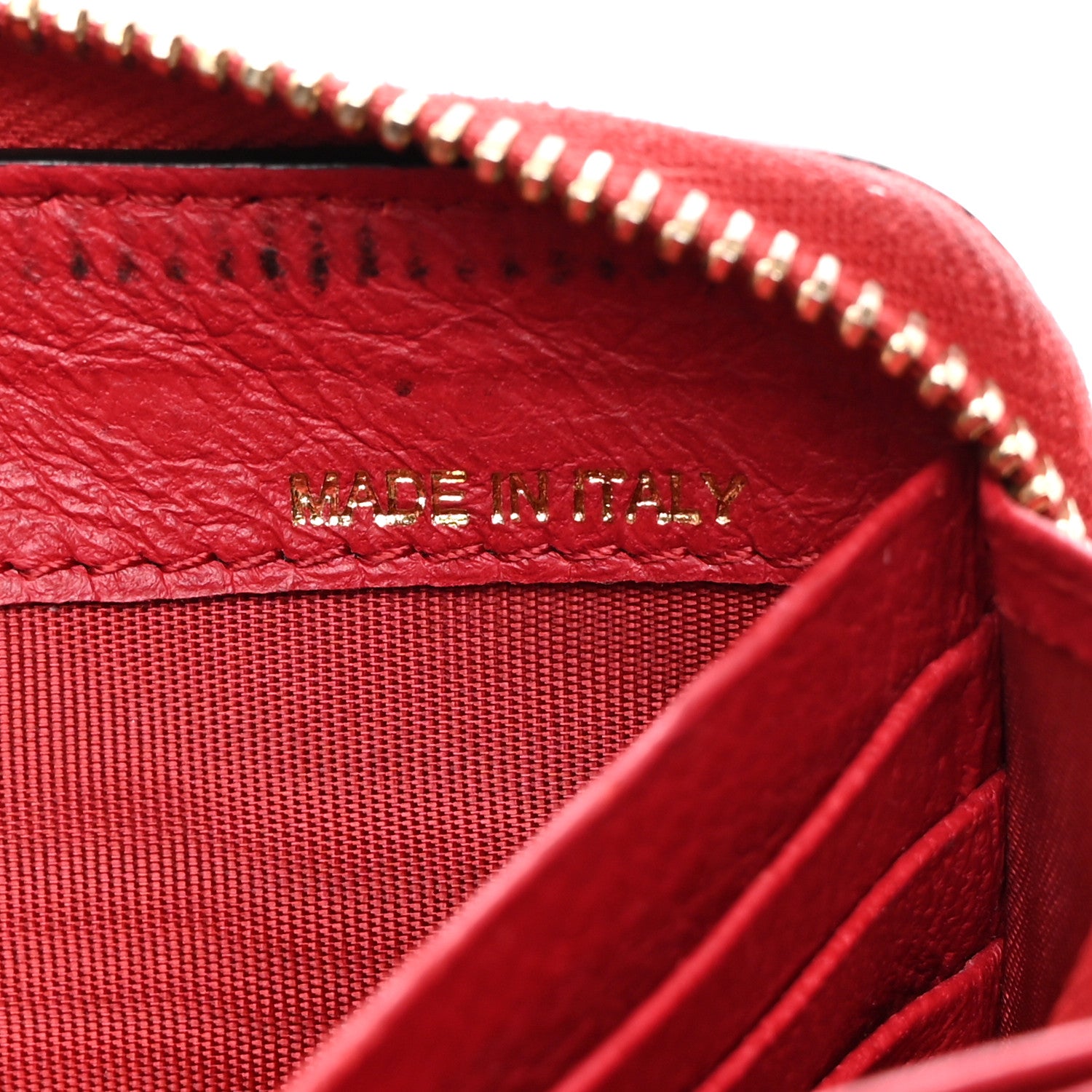 Valentino Garavani Pebbled Calfskin Rockstud Zip Around Wallet Rosso Valentino 7 of 10