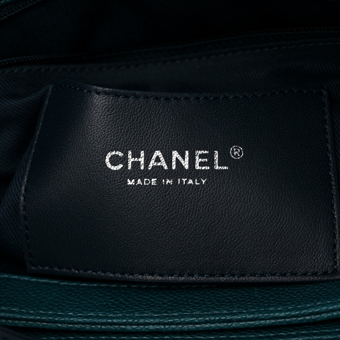 Caviar Quilted Large Just Mademoiselle Bowling Bag Turquoise