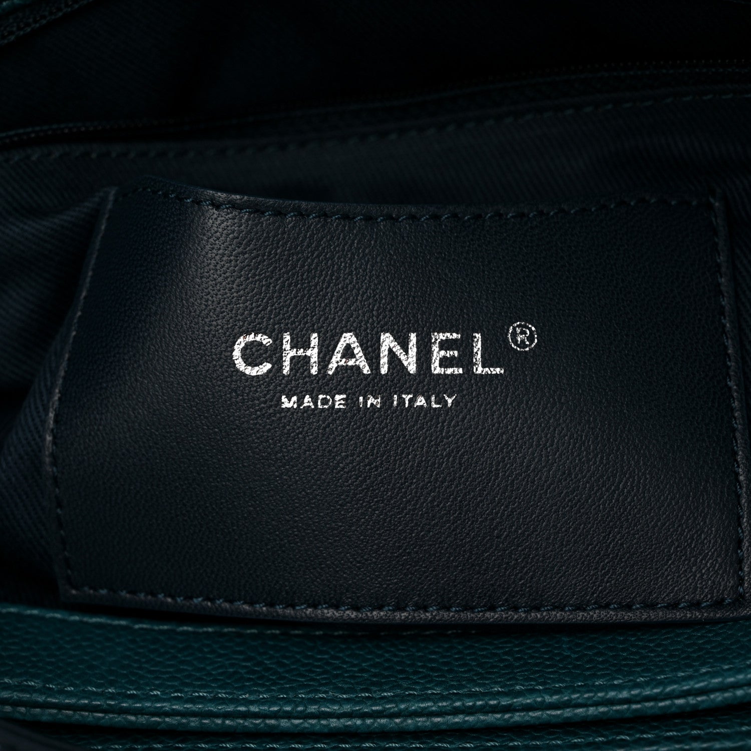 Chanel Caviar Quilted Large Just Mademoiselle Bowling Bag Turquoise 7 of 11