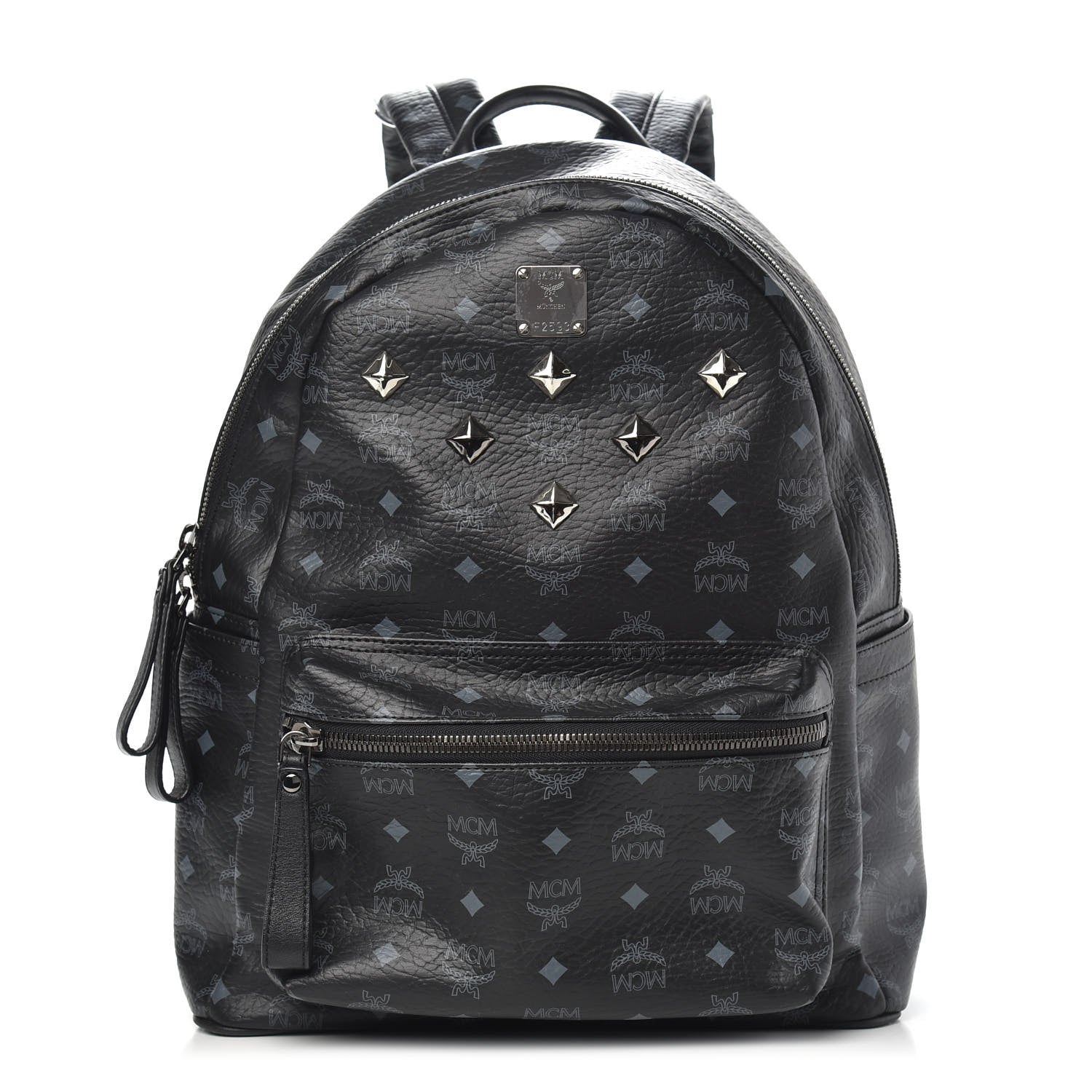 MCM Visetos Medium Sprinkle Stud Stark Backpack Black 1 of 8