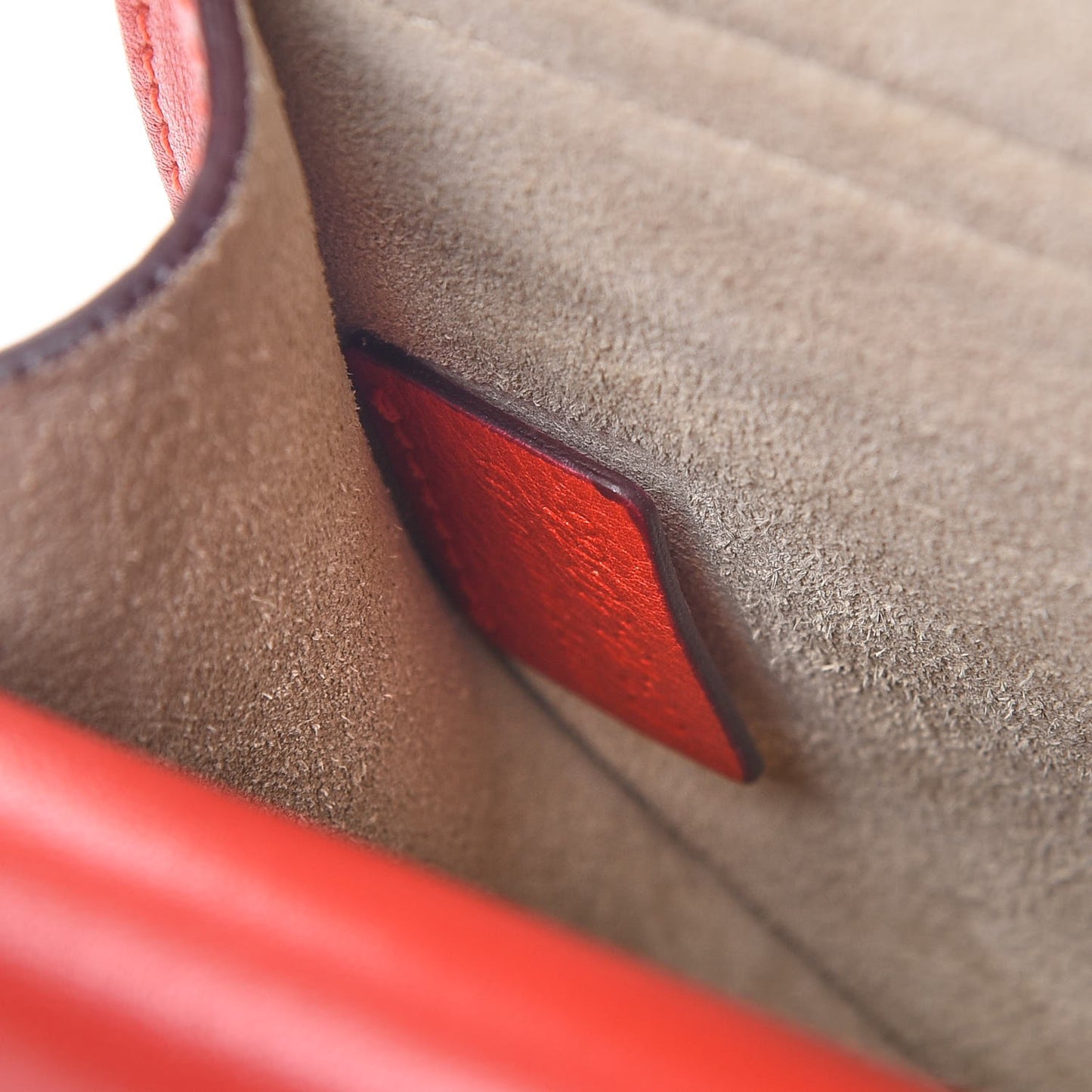 Calfskin Mini Georgia Crossbody Bag Paprika Red