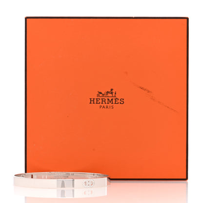 Hermes 18K White Gold Diamond PM H D'Ancre Bracelet ST 4 of 4