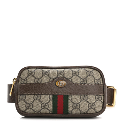 Gucci GG Supreme Monogram Ophidia Belted iPhone Case 95 38 Dark Brown 1 of 12