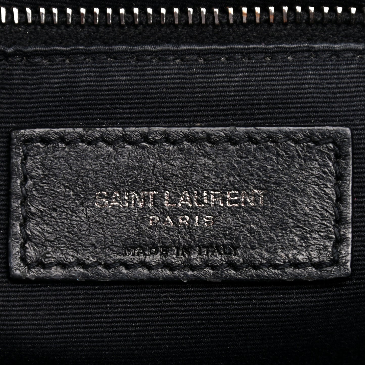 Patent Crocodile Embossed Lambskin Monogram Medium Niki Chain Satchel Black