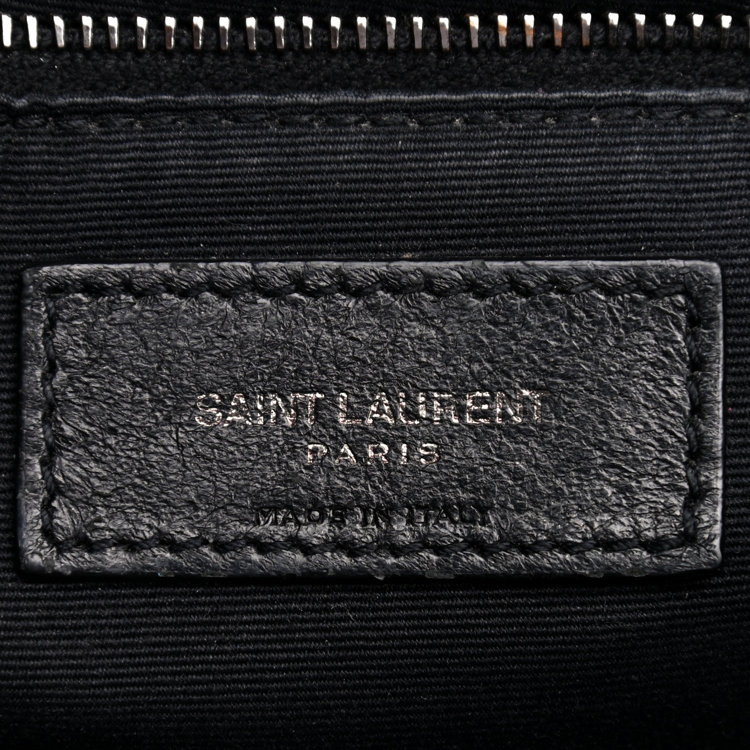 Saint Laurent Patent Crocodile Embossed Lambskin Monogram Medium Niki Chain Satchel Black 6 of 19