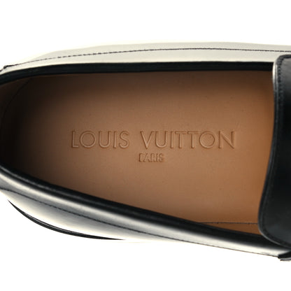 Louis Vuitton Calfskin Mens Tassle Loafers 8.5 Black 11 of 12