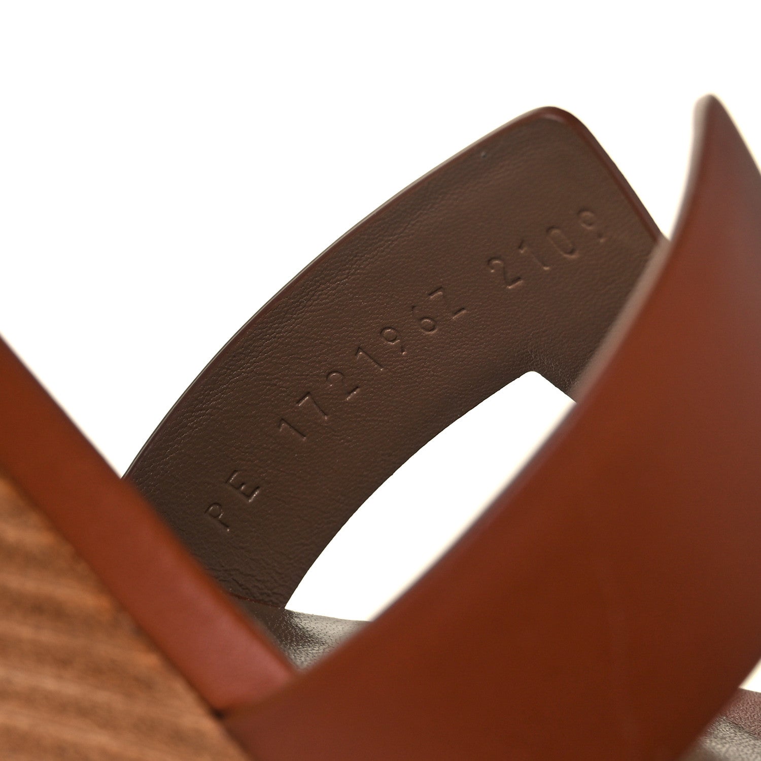 Hermes Calfskin Legend Wedge Sandals 36 Gold 8 of 9