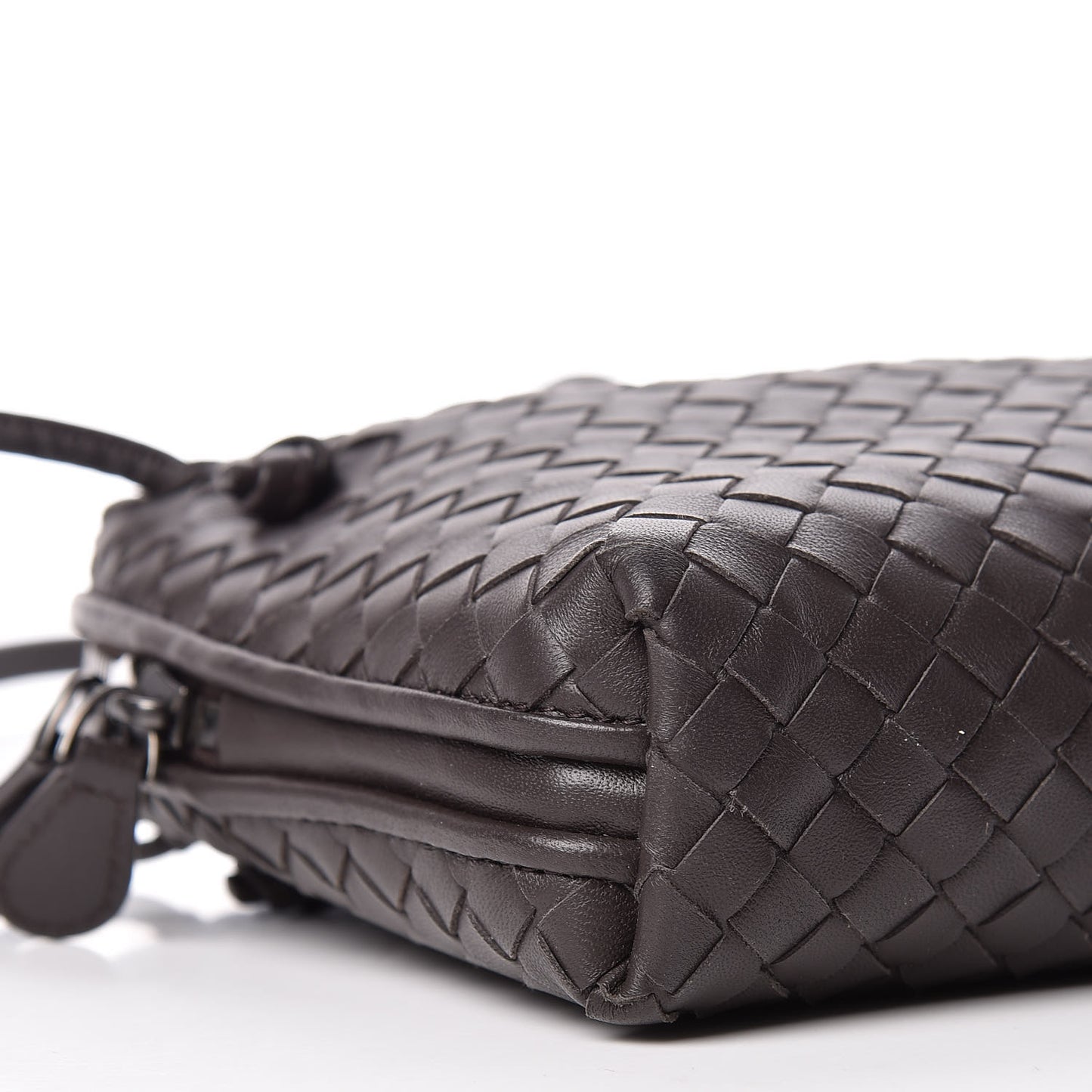 Nappa Intrecciato Pillow Crossbody Messenger Ebano