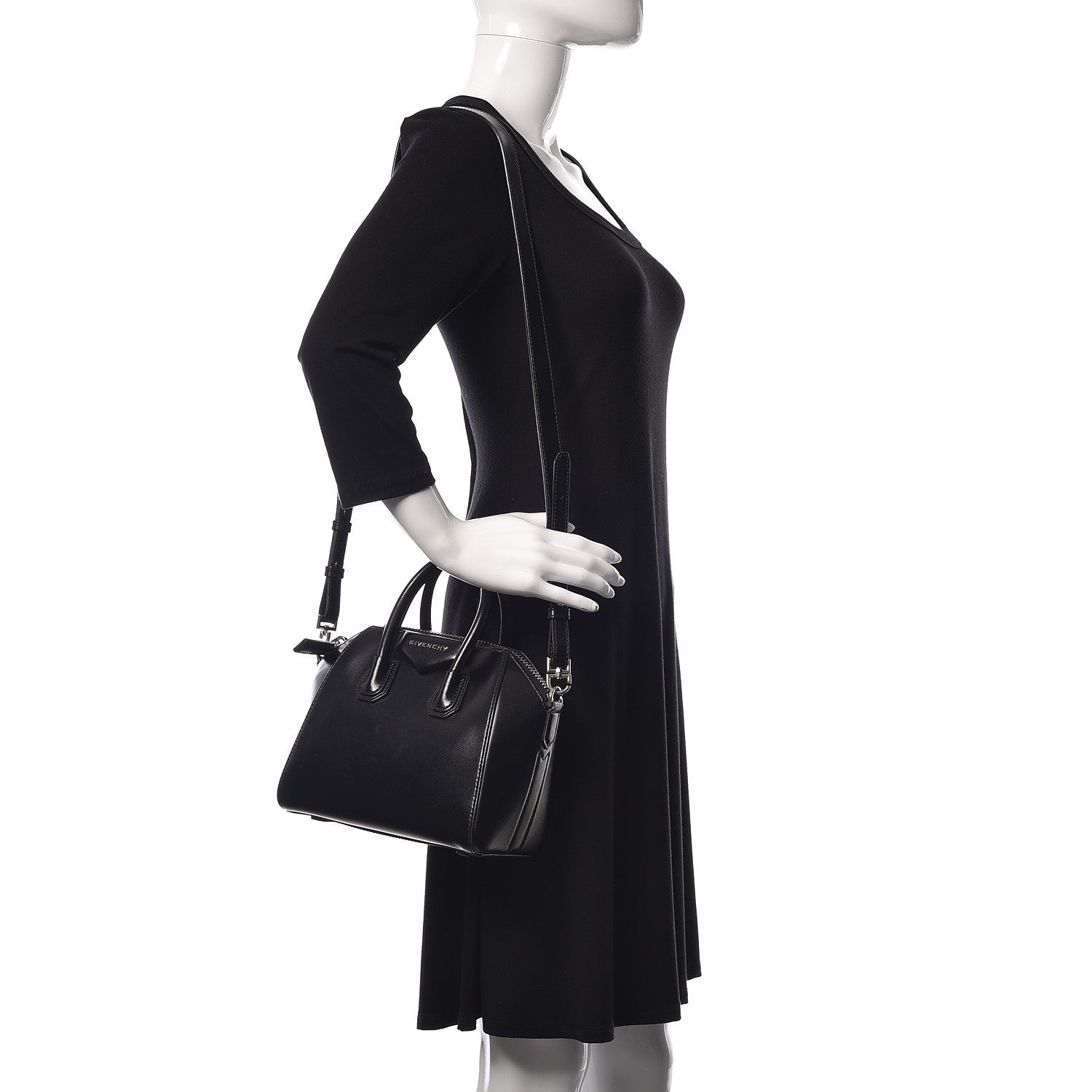 Givenchy Shiny Lord Calfskin Mini Antigona Black 2 of 10