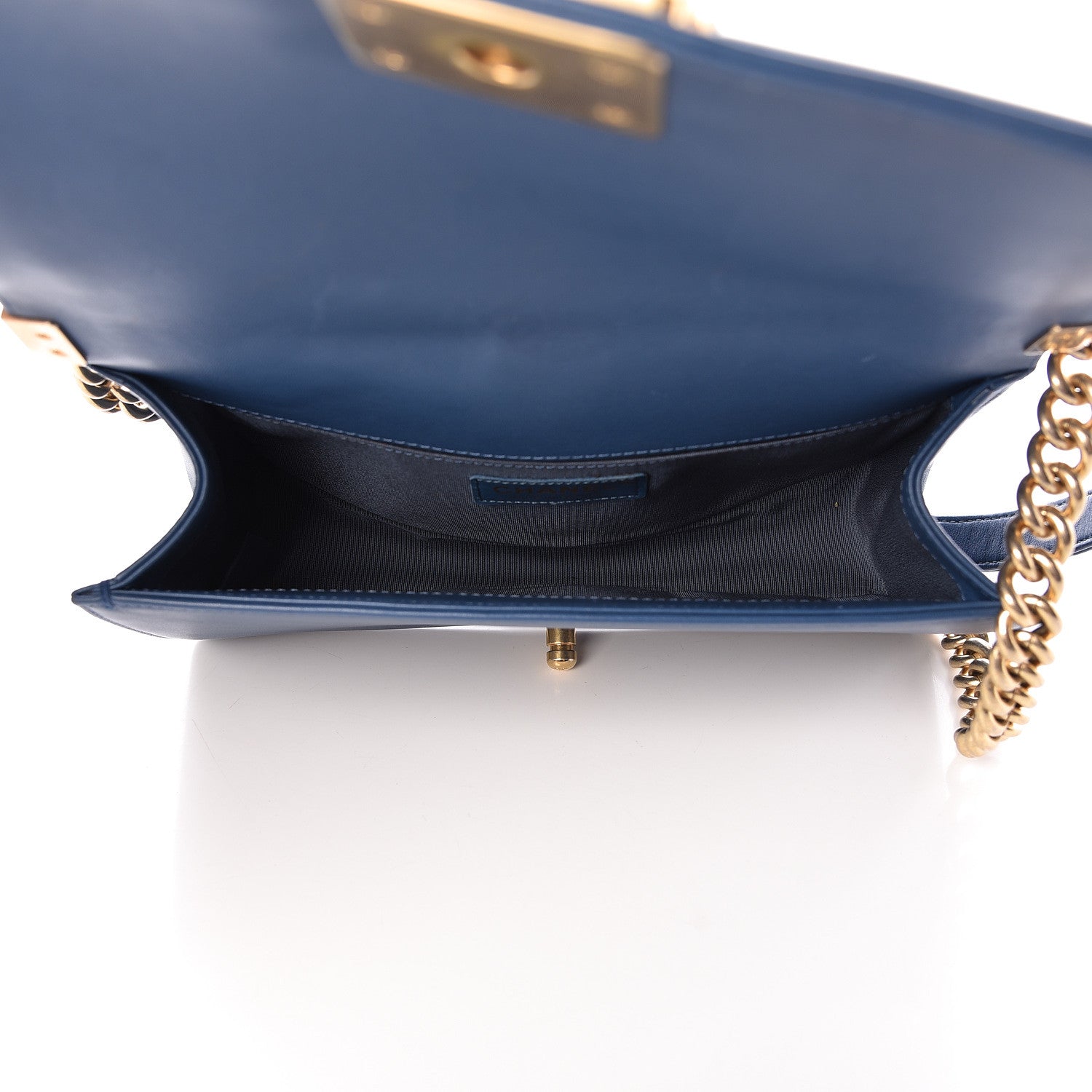 Chanel Lambskin Quilted Medium Boy Flap Blue 5 of 11