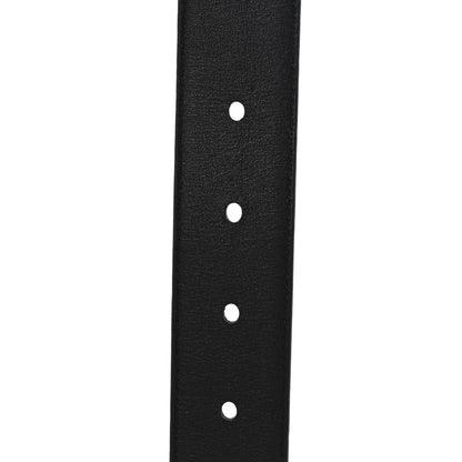 Saint Laurent Suede Monogram Square Buckle Belt 85 34 Black 4 of 5