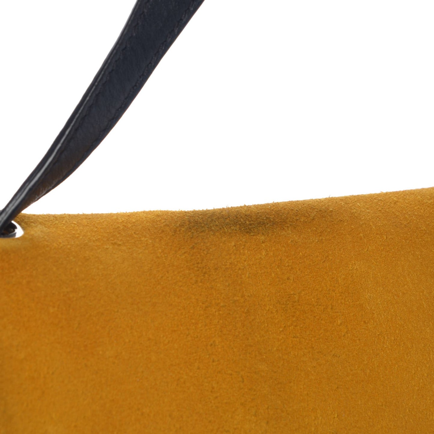 Calfskin Suede All Soft Shoulder Bag Amber