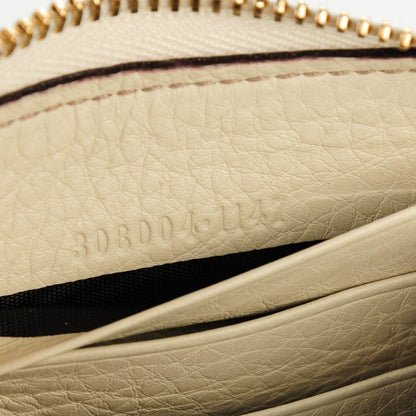 Gucci Pebbled Calfskin Soho Zip Around Wallet Off White 7 of 7