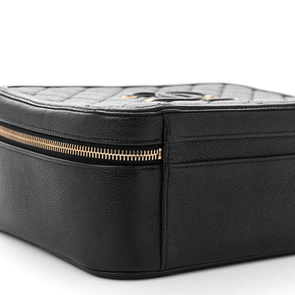 Chanel Caviar Quilted Large CC Filigree Vanity Case Black 11 of 14