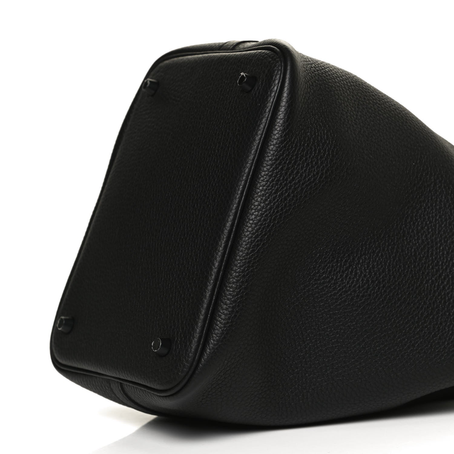 Hermes Taurillon Clemence Monochrome Picotin Lock 22 MM Black 7 of 11