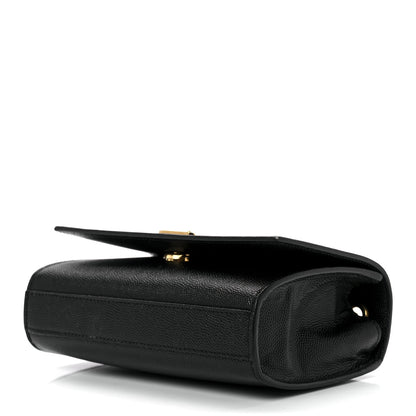 Saint Laurent Grain De Poudre Small Monogram Kate Satchel Black 10 of 14