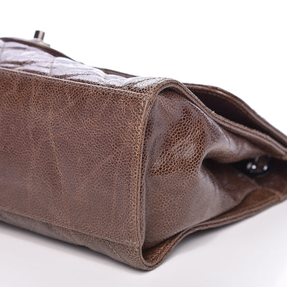 Chanel Crumpled Grained Calfskin Jumbo CC Crave Flap Beige 9 of 10