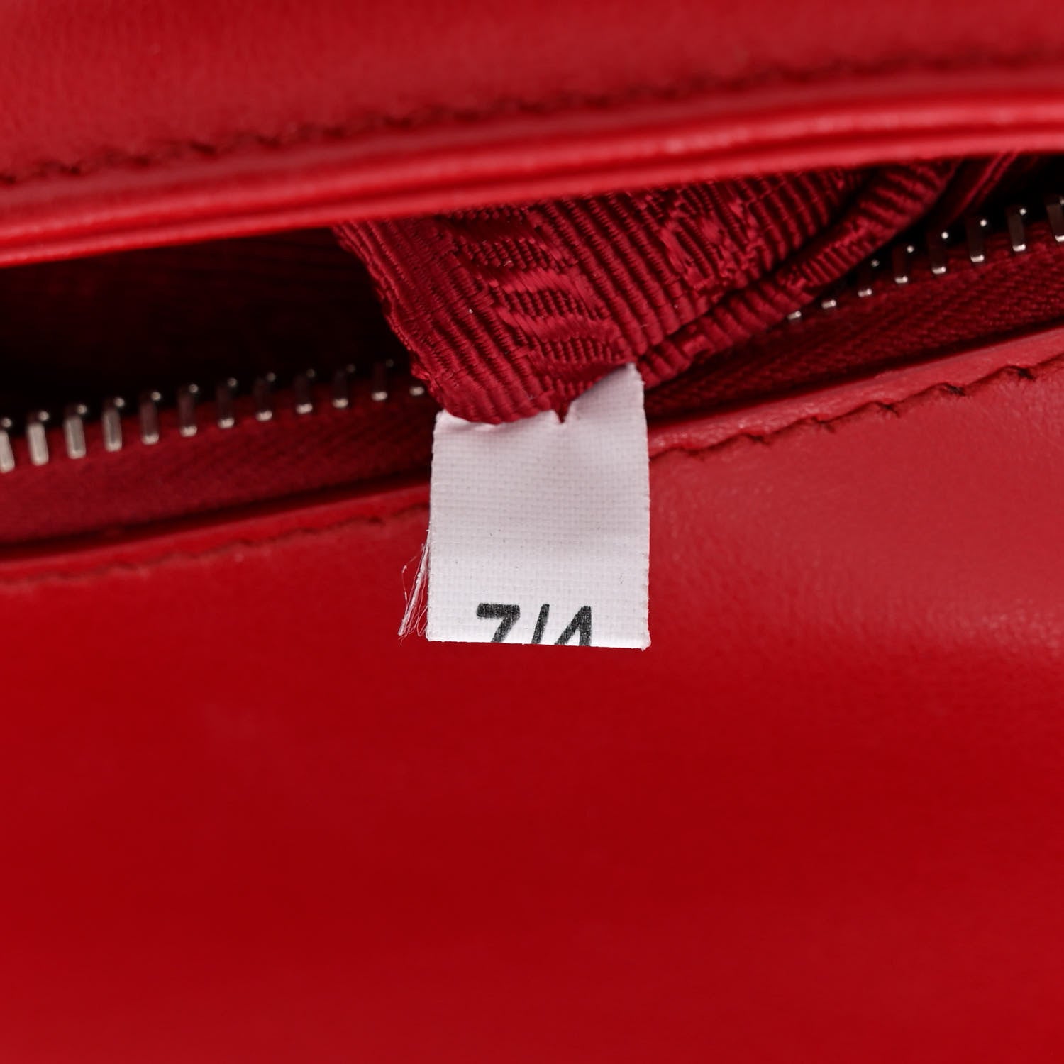 Prada Soft Calfskin Impunture Diagramme Medium Chain Flap Shoulder Bag Fuoco 7 of 11
