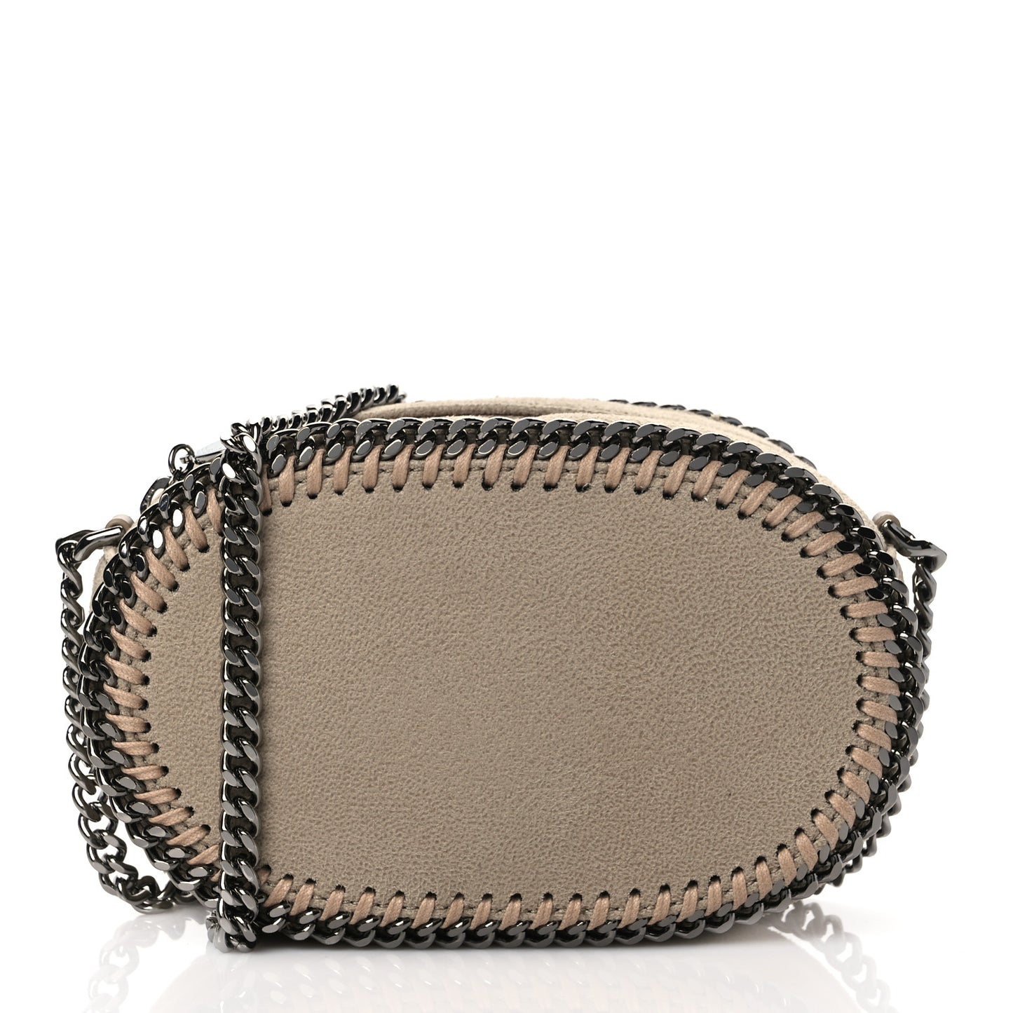 Shaggy Deer Falabella Oval Crossbody Bag Beige