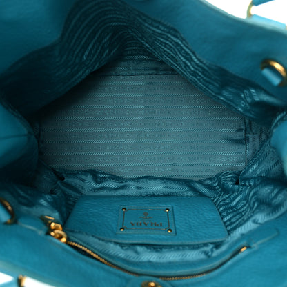 Prada Vitello Daino Tote Turchese 5 of 11