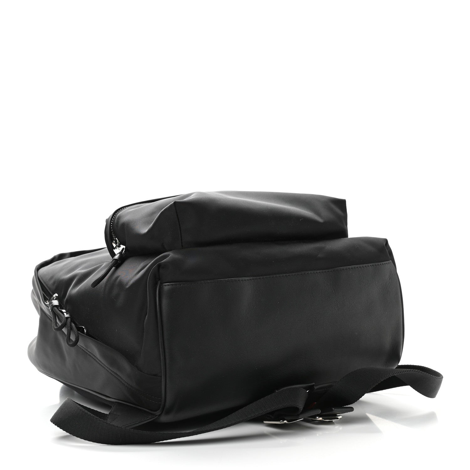 Burberry Nylon Logo Print Backpack Black 3 of 8