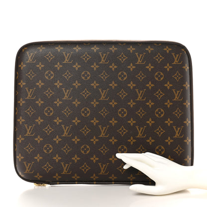 Louis Vuitton Monogram 15 Inch Laptop Sleeve 2 of 7