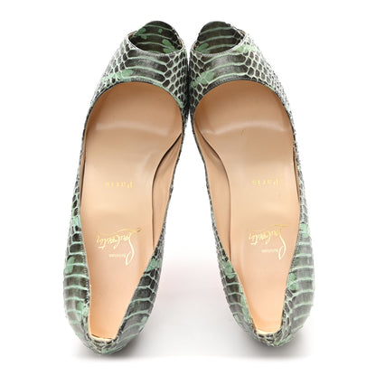 Christian Louboutin Watersnake Very Prive 120 Pumps 40 Aqua 2 of 9