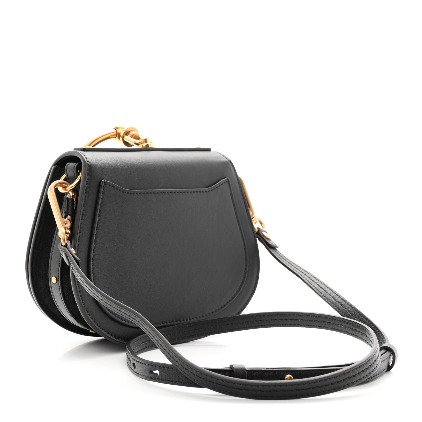 Calfskin Small Nile Bracelet Bag Black