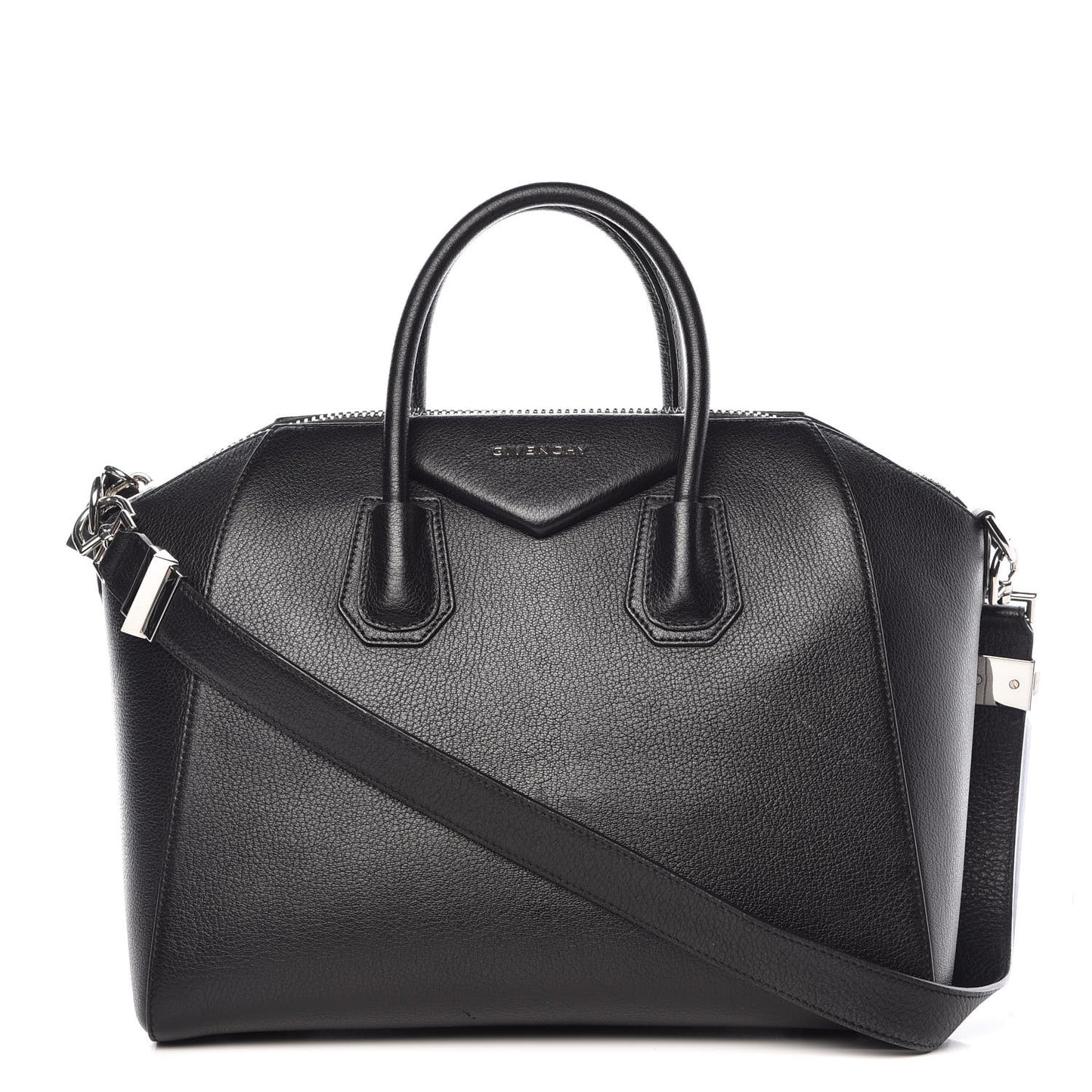 Sugar Goatskin Medium Antigona Black