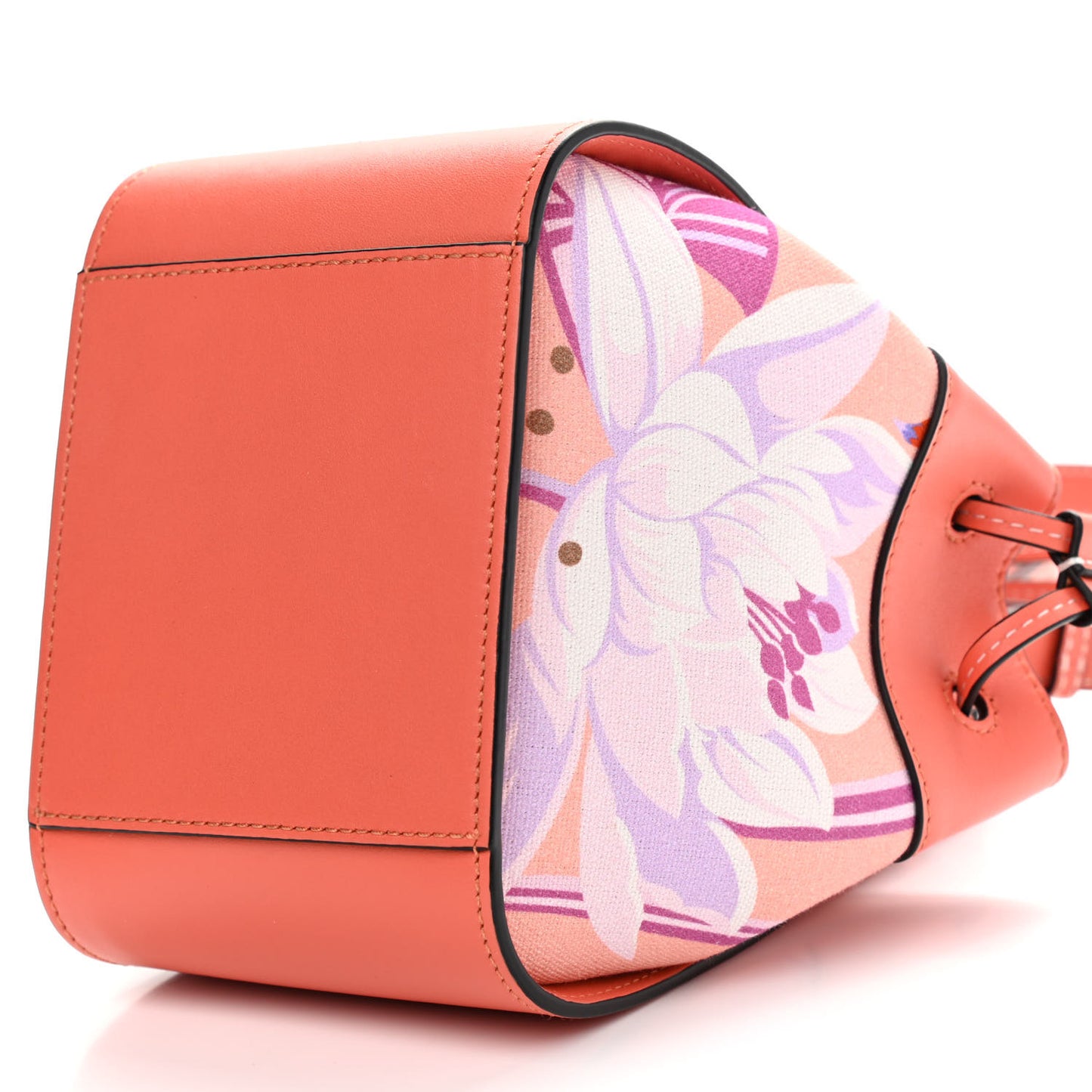 Calfskin Embroidered Floral Mini Hammock Shoulder Bag