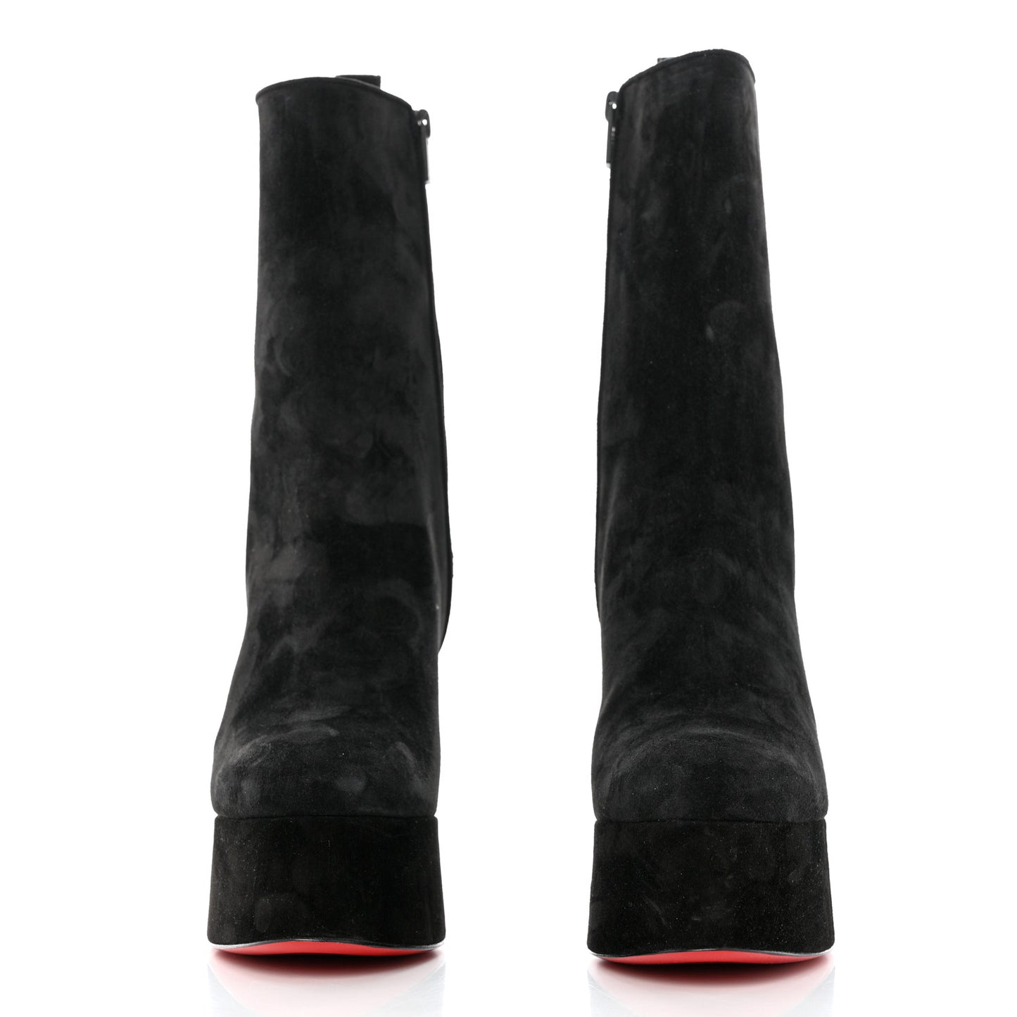 Veau Velours Izamayeah 130 Platform Boots 39.5 Black