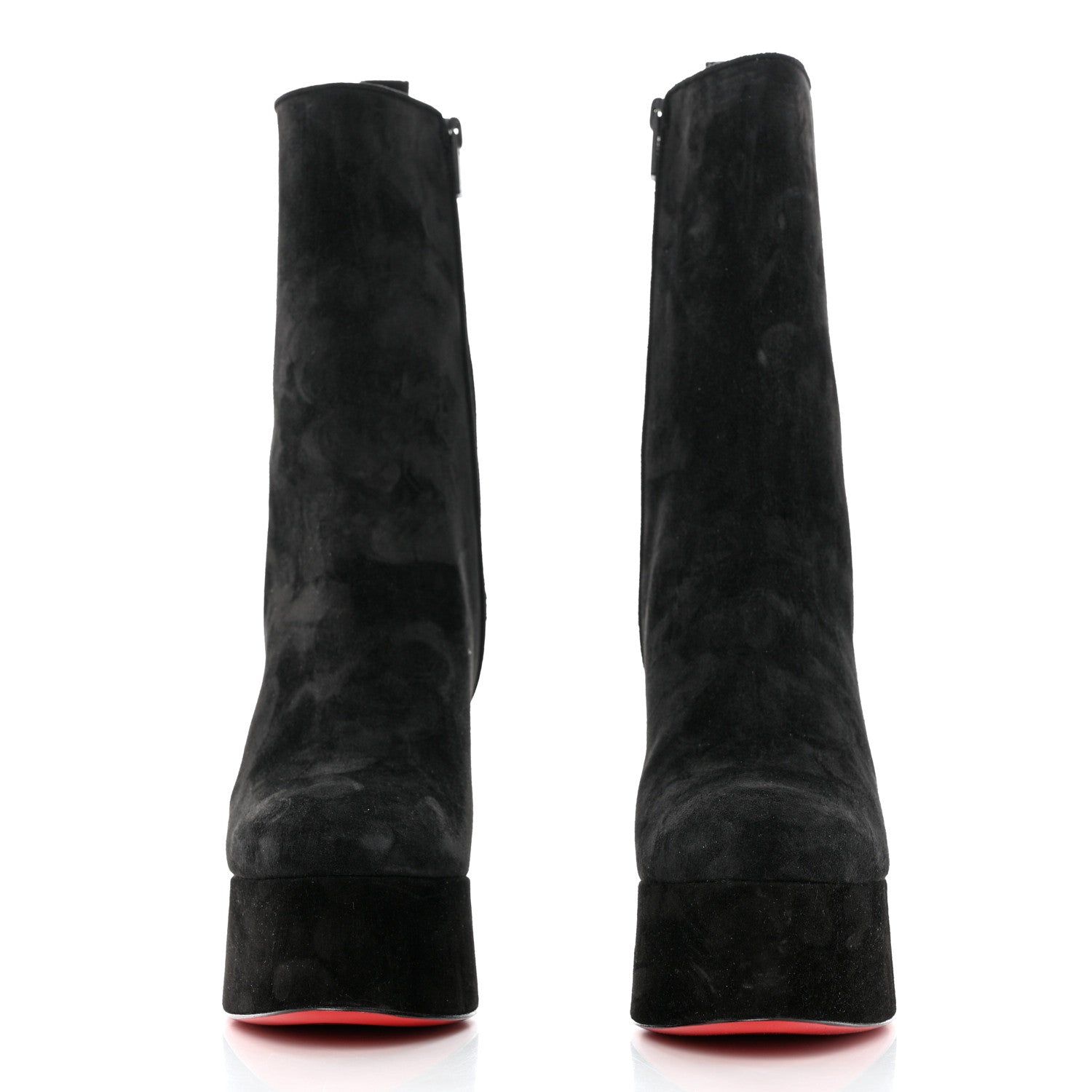Christian Louboutin Veau Velours Izamayeah 130 Platform Boots 39.5 Black 2 of 9