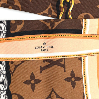 Louis Vuitton Silk Monogram Confidential Bandeau Brown 4 of 5