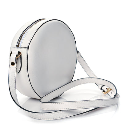 Versace Calfskin La Medusa Round Camera Bag White 3 of 9