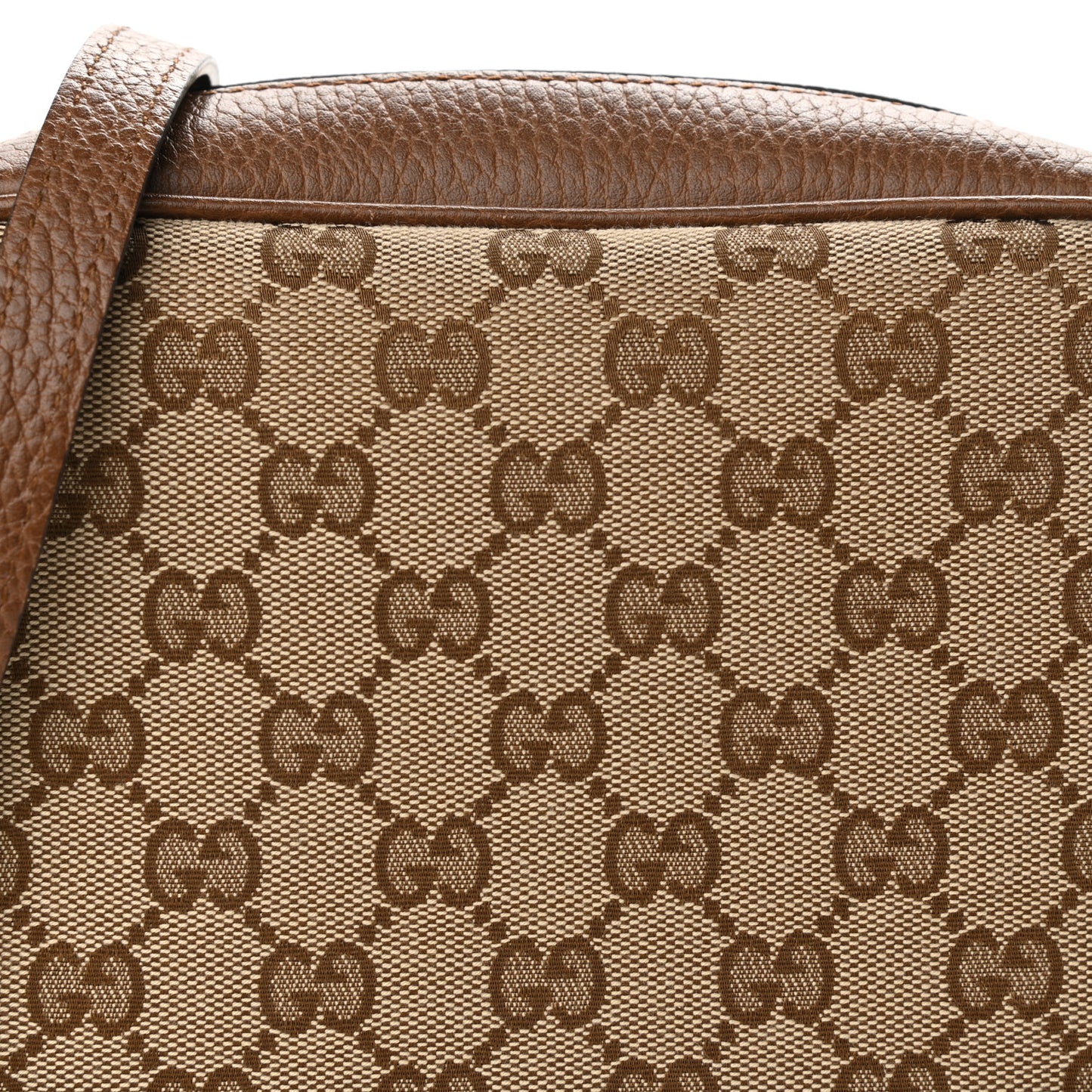 Monogram Mini Bree Messenger Bag Beige Tabacco