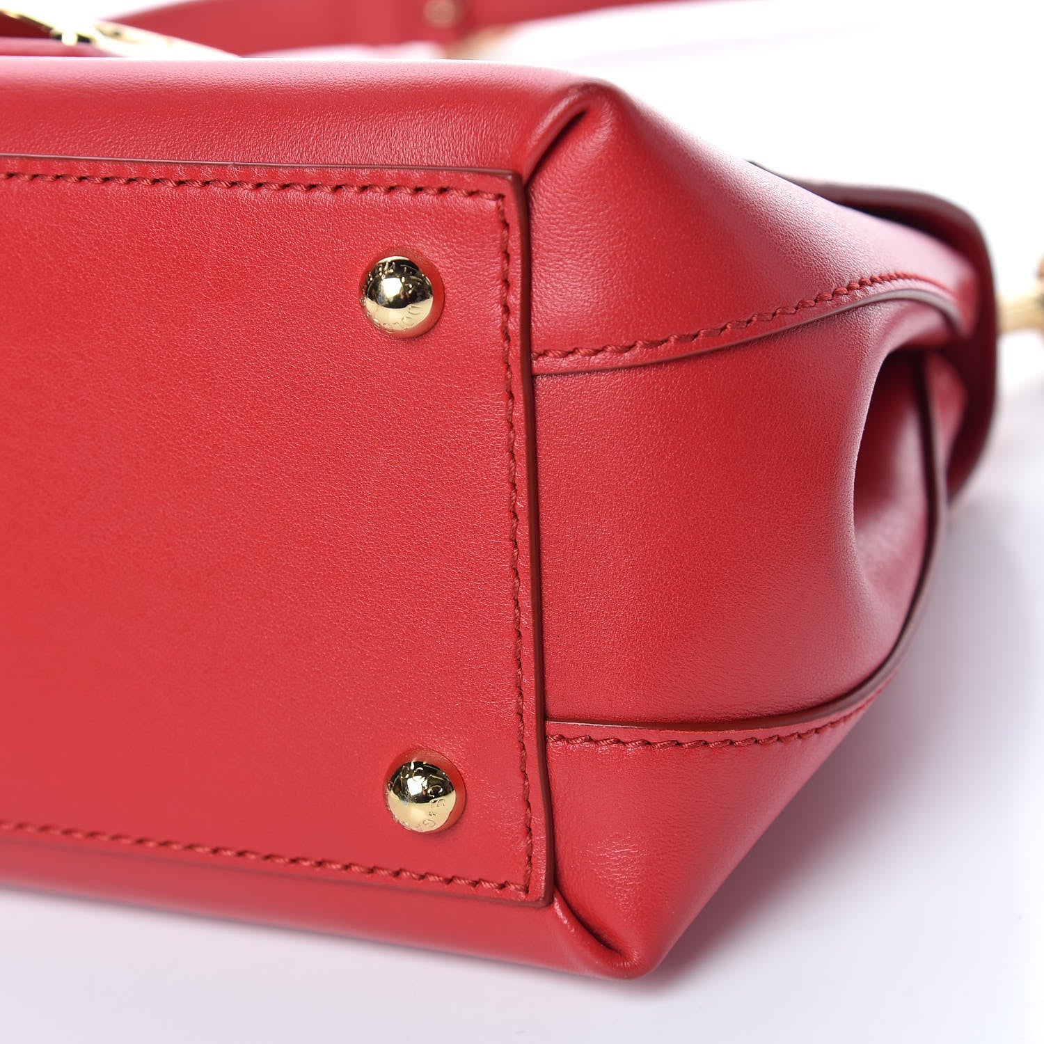 Dolce & Gabbana Calfskin Embellished Small Lucia Top Handle Bag Rosso 8 of 10
